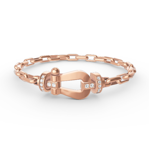 [Elowen jewels ]FORCE LARGE HORSESHOE CLASP  METAL BRACELET