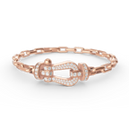 [Elowen jewels ]FORCE LARGE HORSESHOE CLASP  METAL BRACELET