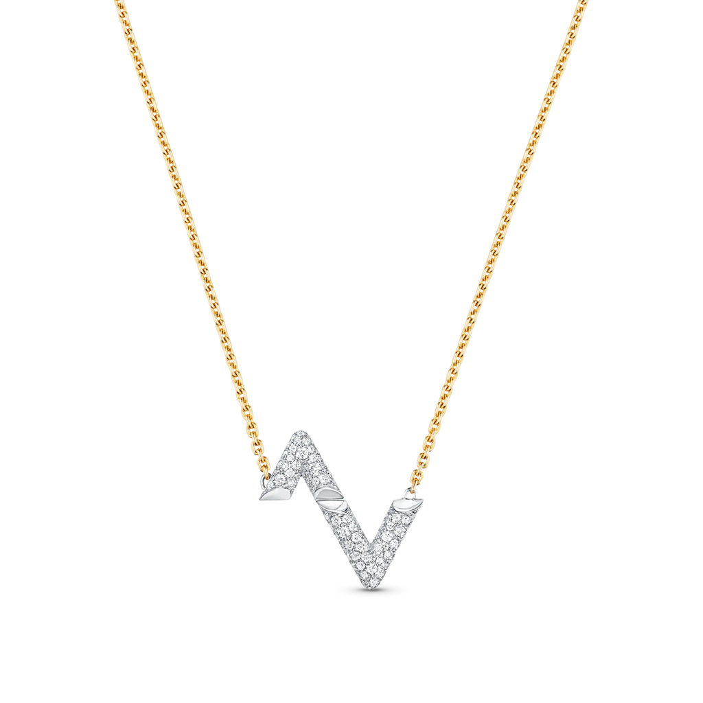 [Elowen jewels ]VOLT SILVER DIAMOND PEDANT NECKLACE