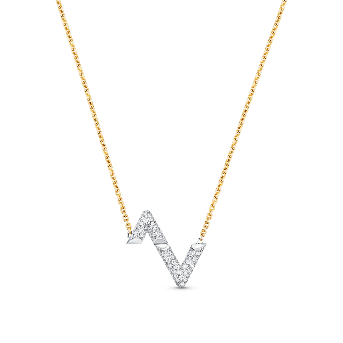 [Elowen jewels ]VOLT SILVER DIAMOND PEDANT NECKLACE