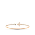 [Elowen jewels ]IDYLLE PINK GOLD OPEN BRACELET DIAMOND PAVED