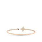 [Elowen jewels ]IDYLLE PINK GOLD OPEN BRACELET DIAMOND PAVED