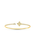 [Elowen jewels ]IDYLLE GOLD OPEN BRACELET DIAMOND PAVED