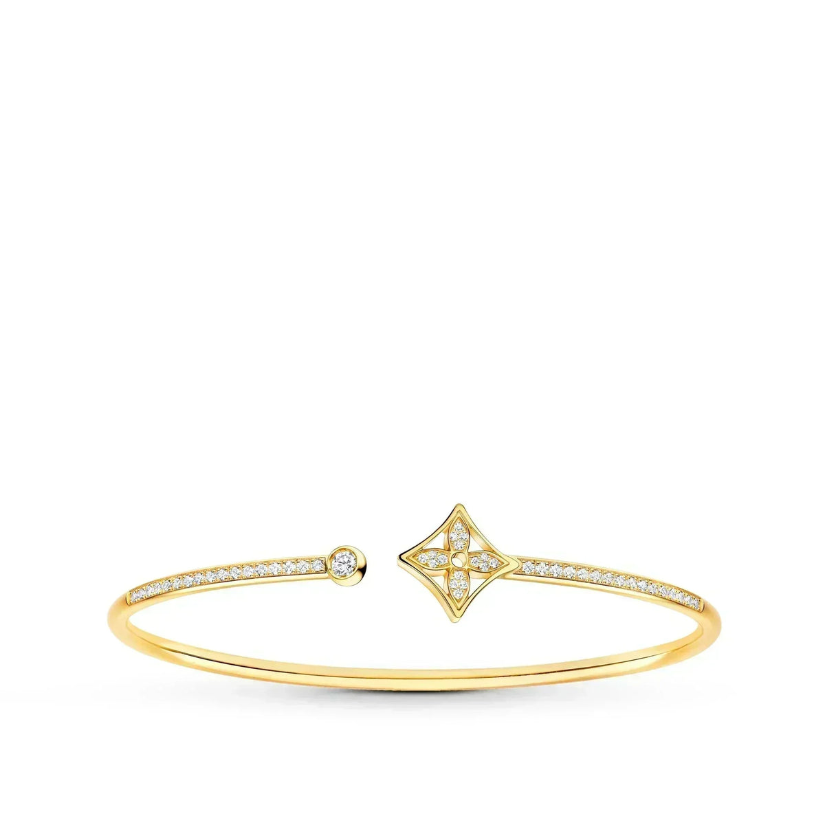 [Elowen jewels ]IDYLLE GOLD OPEN BRACELET DIAMOND PAVED