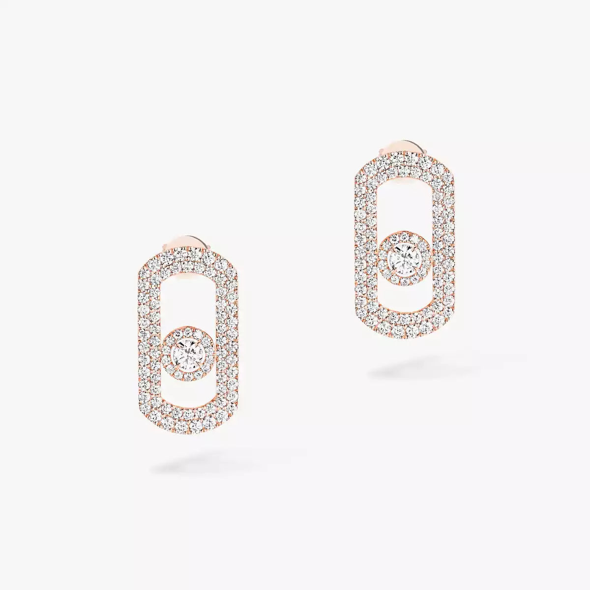 [Elowen Jewelry]So Move Pave_-Set Diamond Earrings in Silver