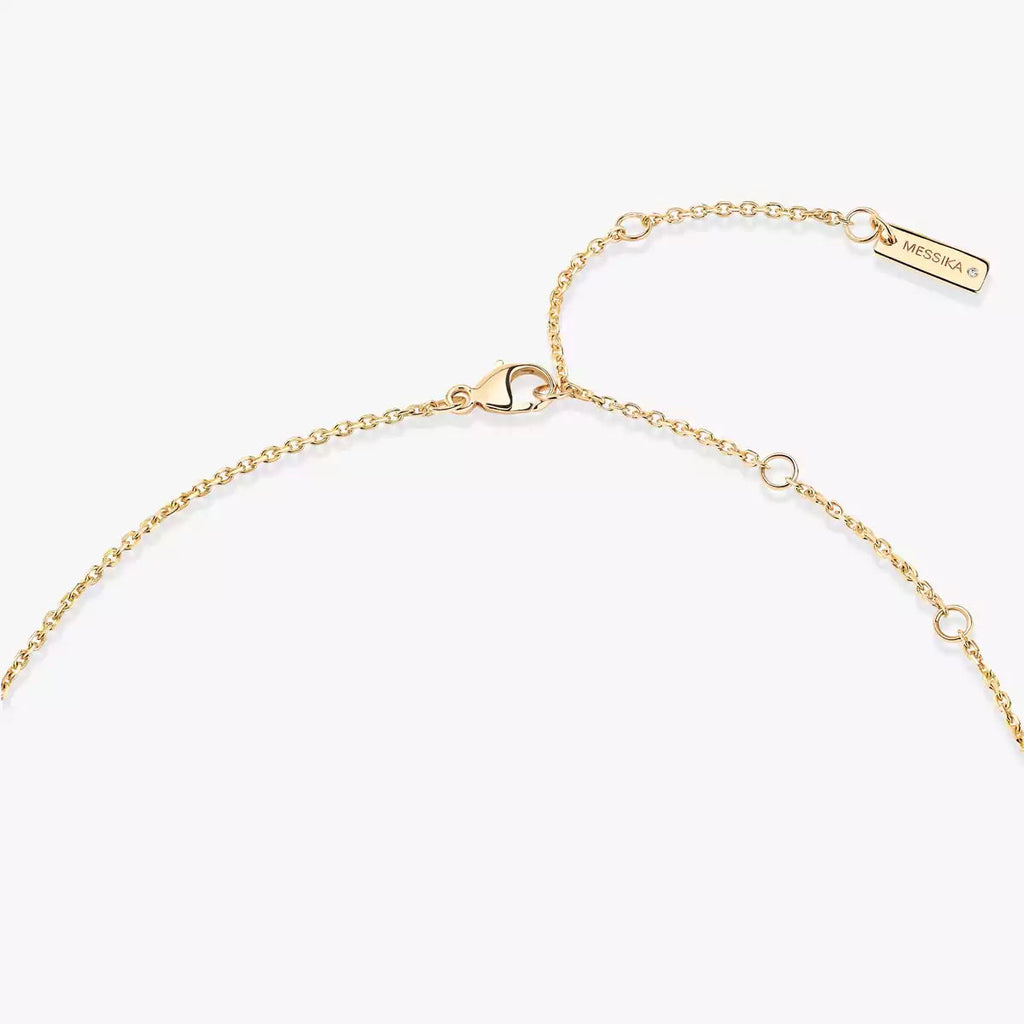 [Elowen jewels]Lucky Eye Diamant-Halskette in Roségold und Türkis