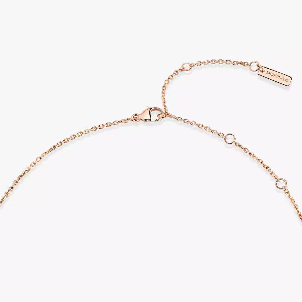 [Elowen jewels]Lucky Eye Diamant-Halskette in Roségold und Türkis