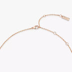 [Elowen jewels]Lucky Eye Diamant-Halskette in Roségold und Türkis