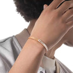 [Elowen jewels]Move Noa Ciselé half pavé bangle