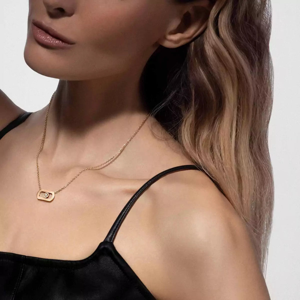 [Elowen jewels]So Move Diamond Necklace in Gold