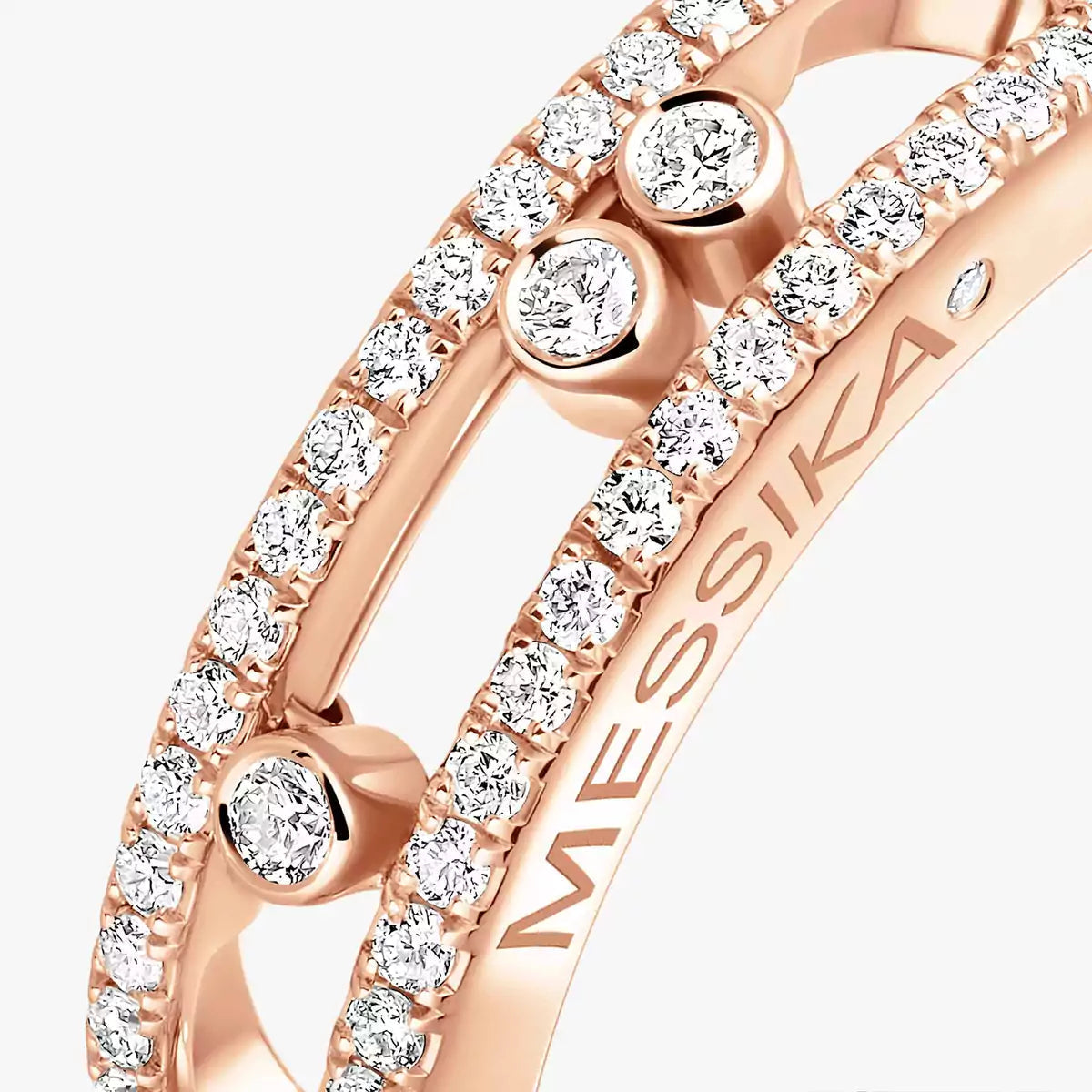 [Elowen jewels] ベビー ムーブ ゴールド ダイヤモンド パヴェ リング