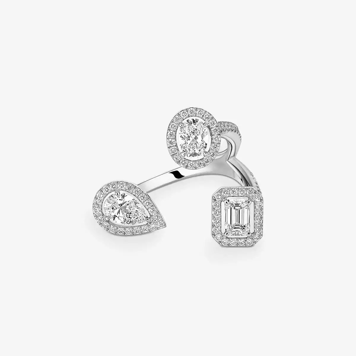 [Elowen jewels]  Diamond Ring 0,25ct My Twin Trilogy