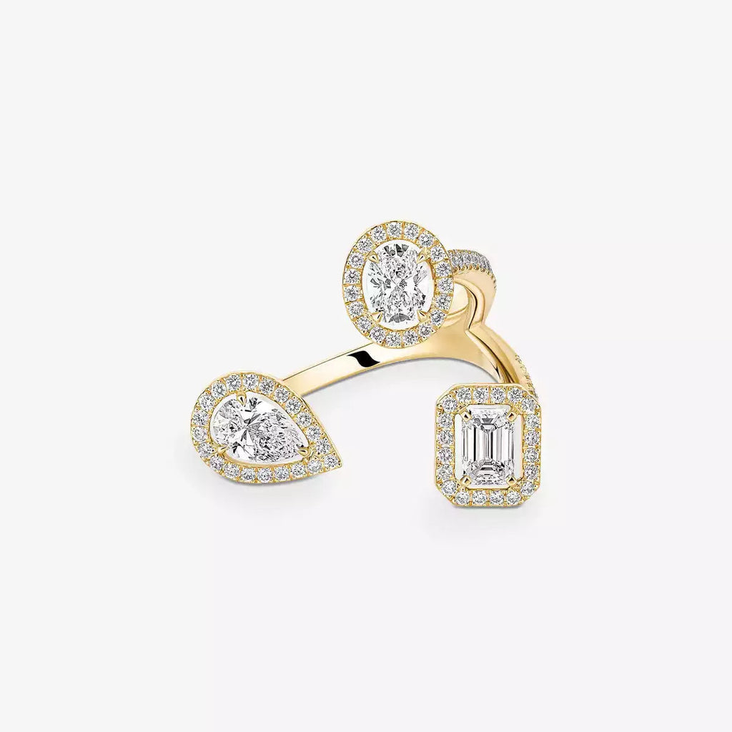 [Elowen jewels]  Diamond Ring 0,25ct My Twin Trilogy