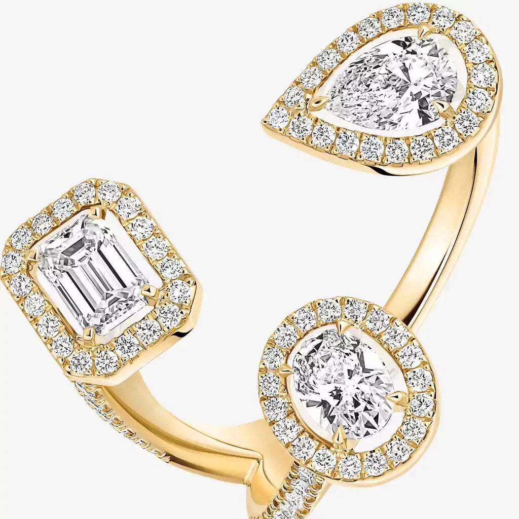 [Elowen jewels]  Diamond Ring 0,25ct My Twin Trilogy