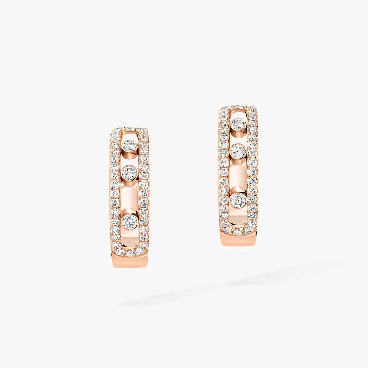 [Elowen Jewelry]Diamond Pave_ Hoop Earrings Move