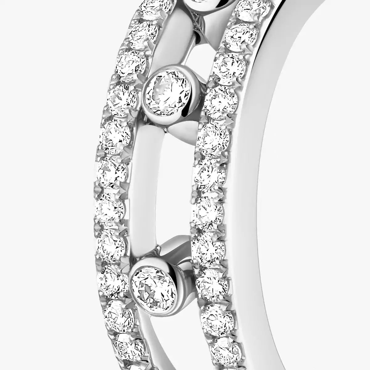 [Elowen Jewelry]Diamond Pave_ Hoop Earrings Move