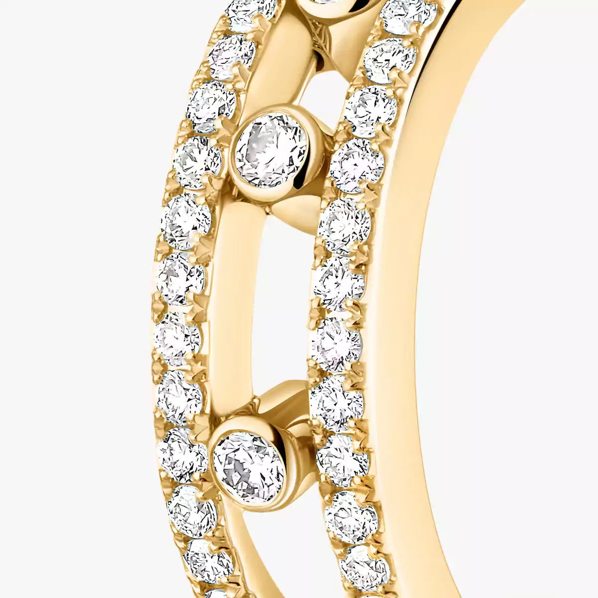 [Elowen Jewelry]Diamond Pave_ Hoop Earrings Move