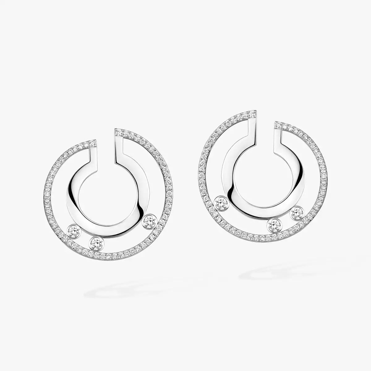 [Elowen Jewelry] Move Romane Small Diamond Hoop Earrings