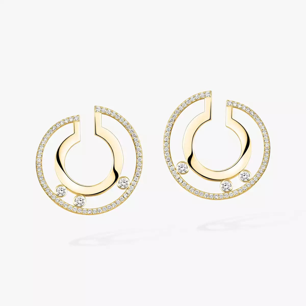 [Elowen Jewelry] Move Romane Small Diamond Hoop Earrings