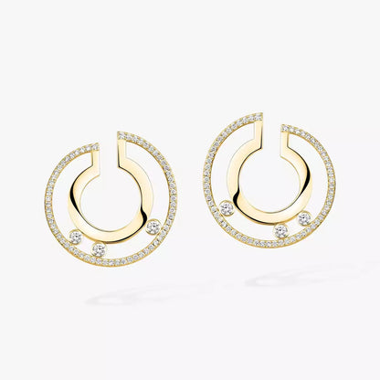 [Elowen Jewelry] Move Romane Small Diamond Hoop Earrings
