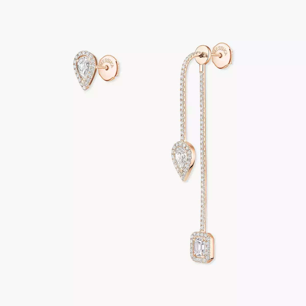 [Elowen Jewelry]Diamond Drop Earrings My Twin