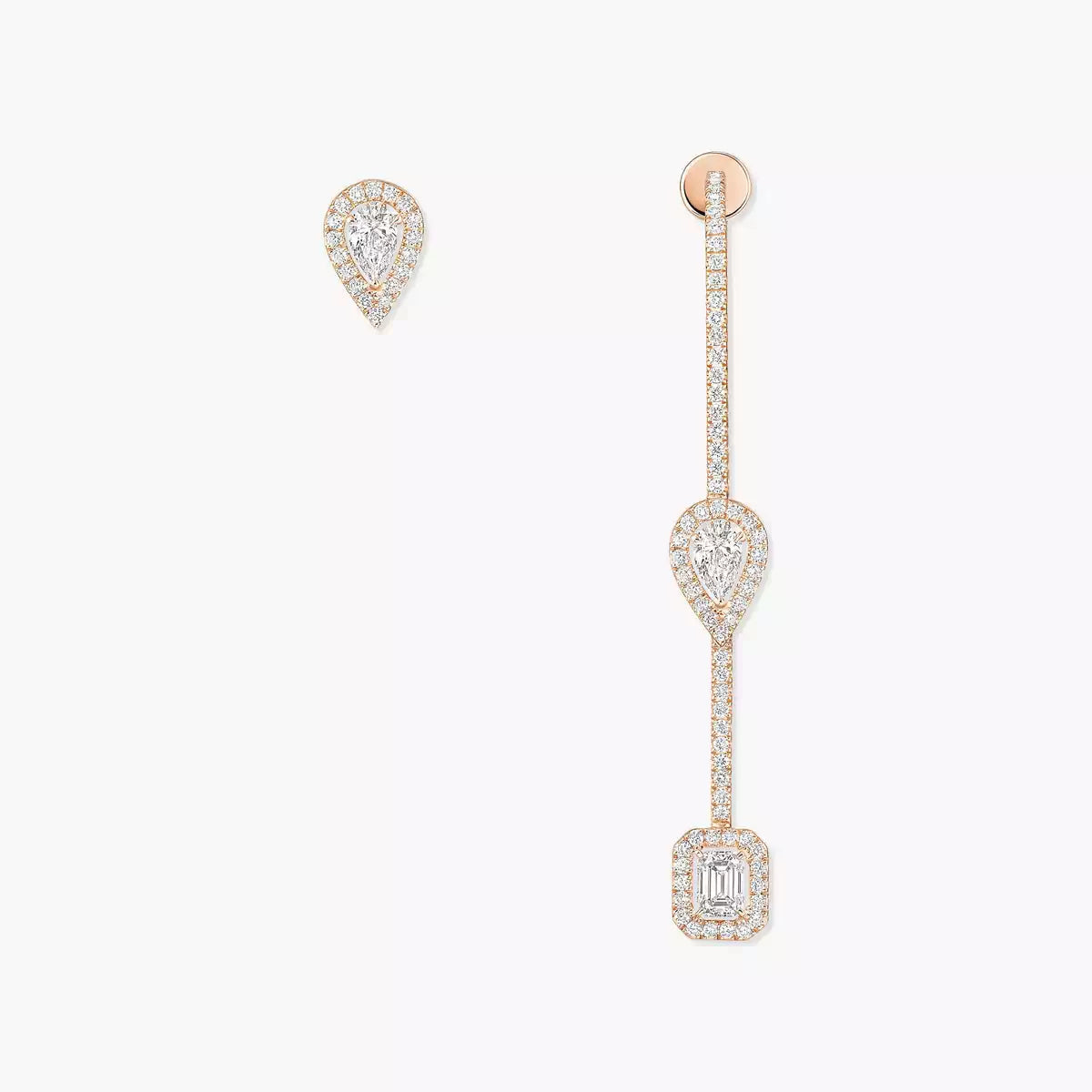 [Elowen Jewelry]Diamond Drop Earrings My Twin