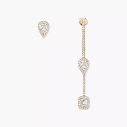 [Elowen Jewelry]Diamond Drop Earrings My Twin