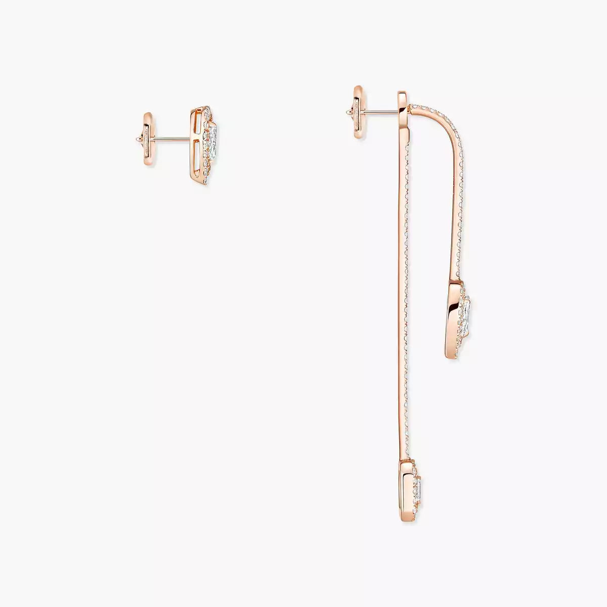 [Elowen Jewelry]Diamond Drop Earrings My Twin
