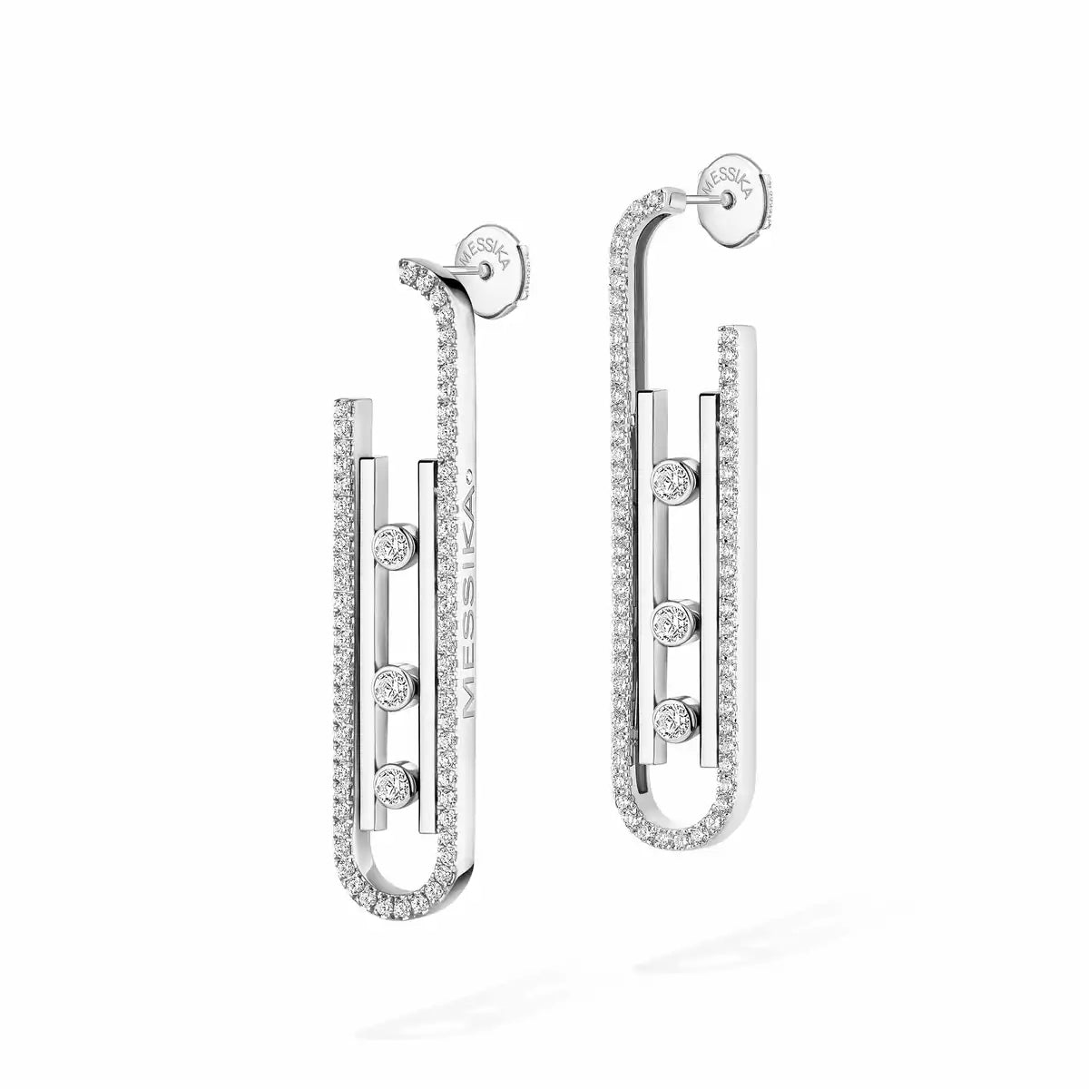 [Elowen Jewelry]Diamond Pendant Earrings Move 10Th