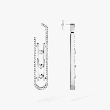 [Elowen Jewelry]Diamond Pendant Earrings Move 10Th
