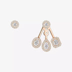 [Elowen jewels] My Twin Trio  Diamond Earrings
