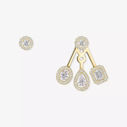 [Elowen Jewelry] My Twin Trio  Diamond Earrings