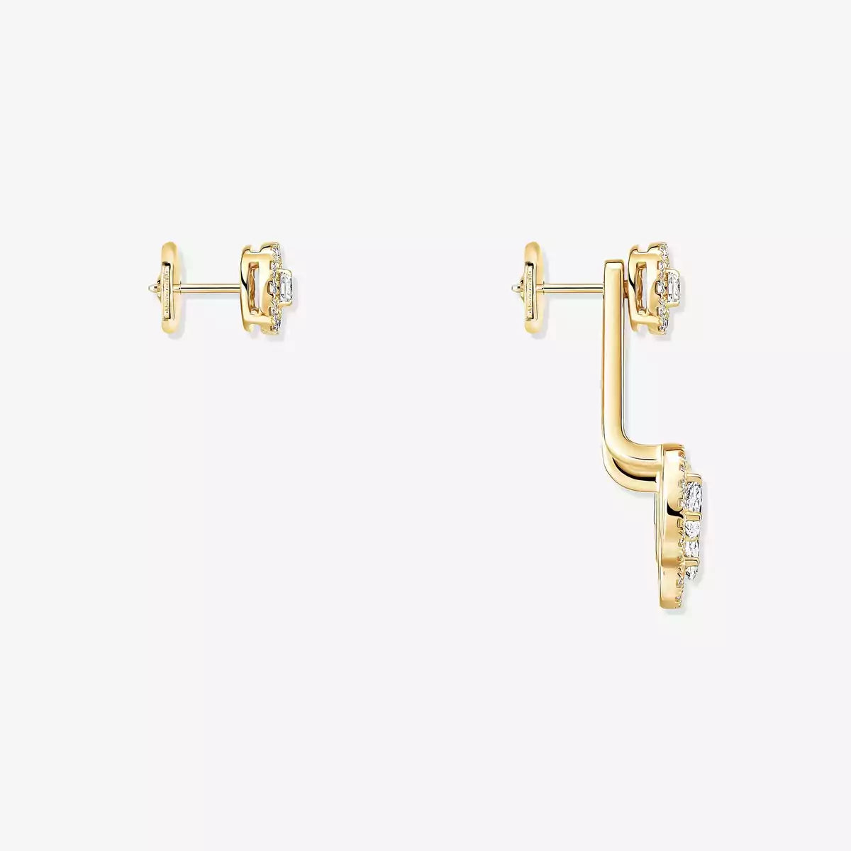 [Elowen Jewelry] My Twin Trio  Diamond Earrings