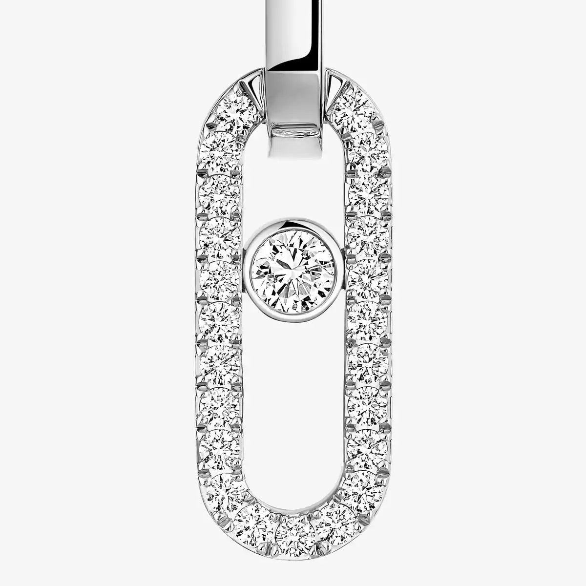 [Elowen Jewelry]Move Link Diamond Earrings