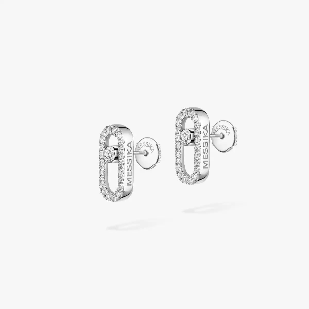 [Elowen Jewelry]Move Uno Diamond Earrings