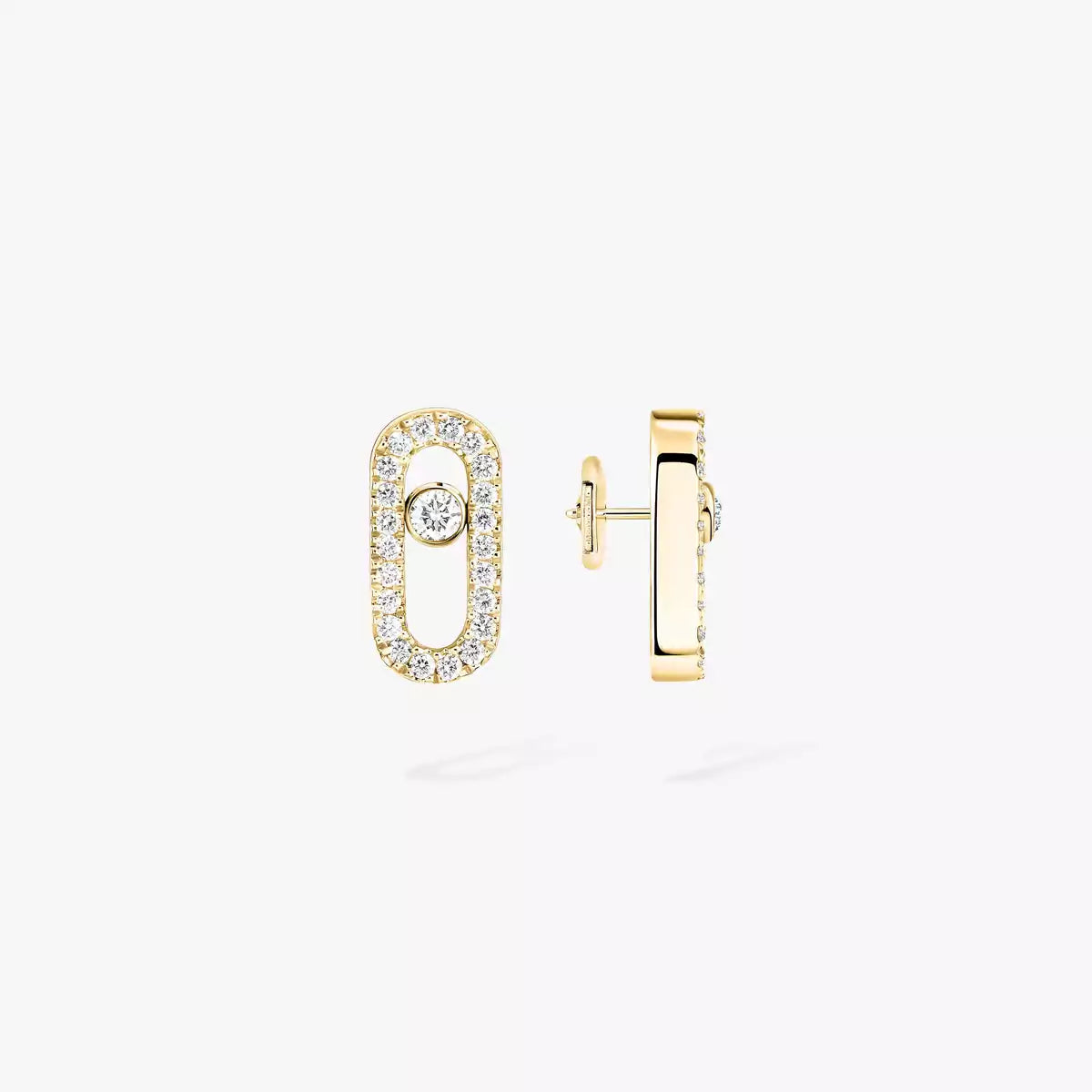 [Elowen Jewelry]Move Uno Diamond Earrings