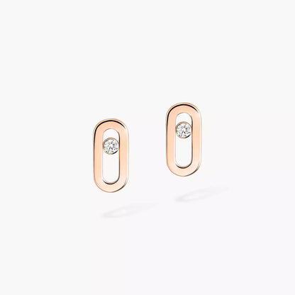[Elowen Jewelry]Move Uno Diamond Stud Earrings