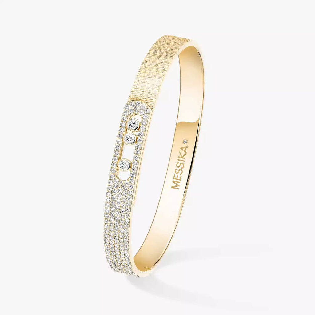 [Elowen jewels]Move Noa Ciselé half pavé bangle