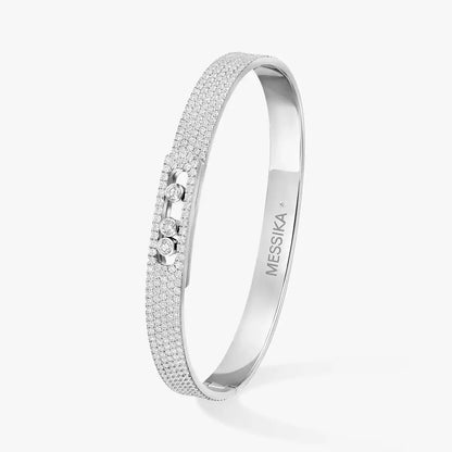 [Elowen Jewelry]Move Noa Full Pavé Diamond Bangle Bracelet