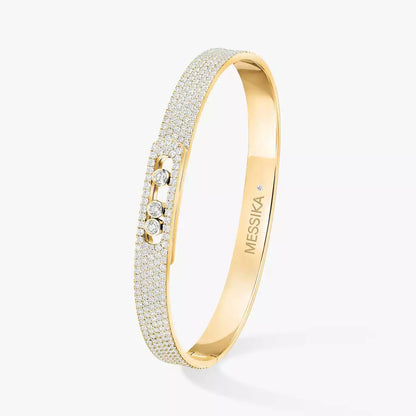 [Elowen Jewelry]Move Noa Full Pavé Diamond Bangle Bracelet
