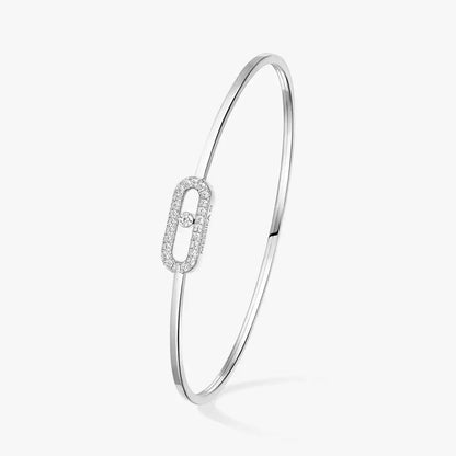 [Elowen Jewelry]Move Uno pavé flex bangle medium