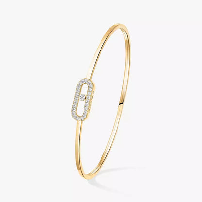 [Elowen Jewelry]Move Uno pavé flex bangle medium
