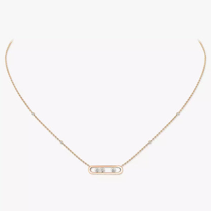 [Elowen Jewelry] Baby Move Gold Diamond Necklace