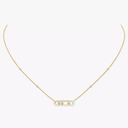 [Elowen Jewelry] Baby Move Gold Diamond Necklace