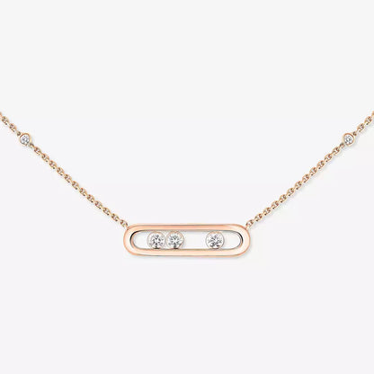 [Elowen Jewelry] Baby Move Gold Diamond Necklace