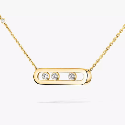 [Elowen Jewelry] Baby Move Gold Diamond Necklace