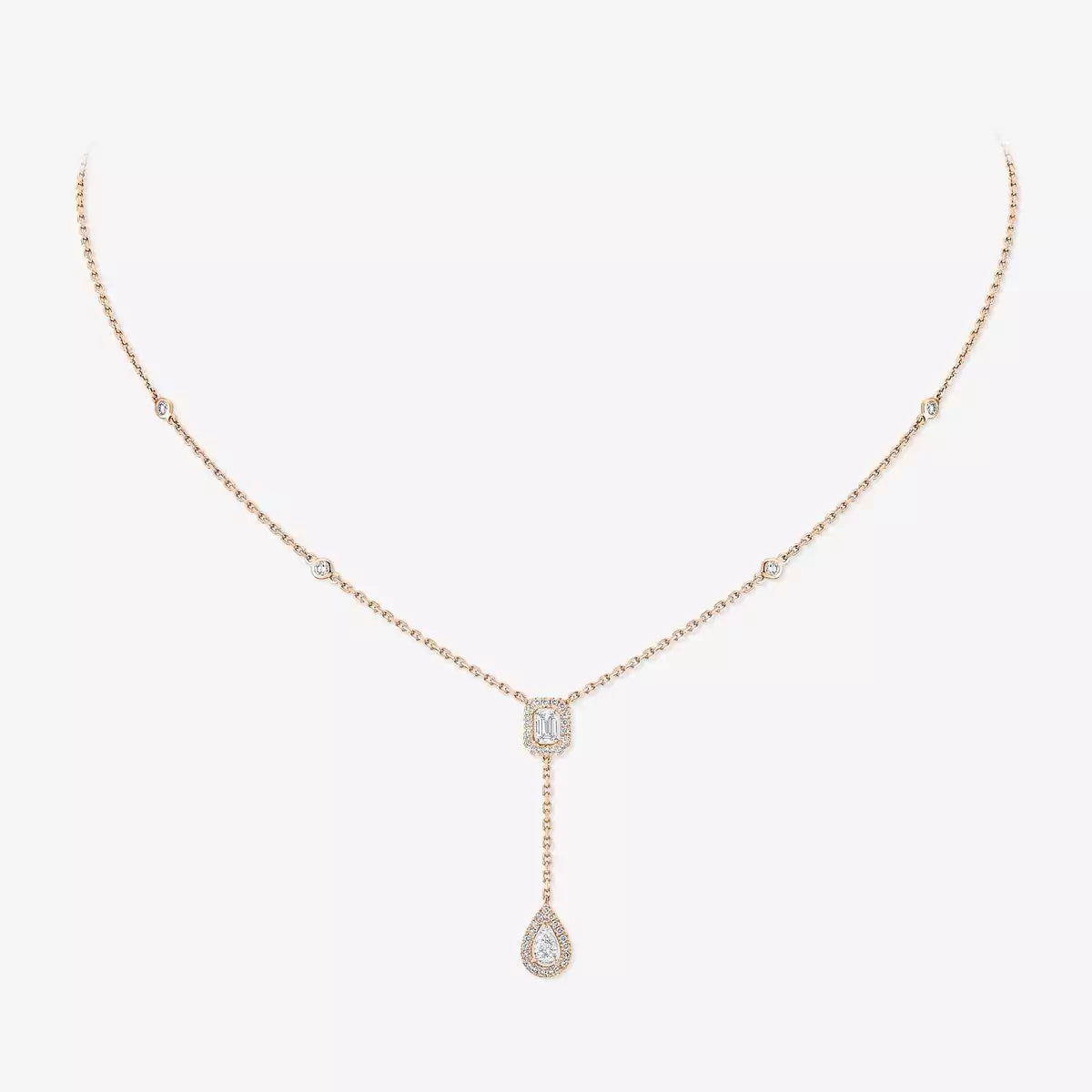 [Elowen Jewelry]Gold Diamond Tie Necklace