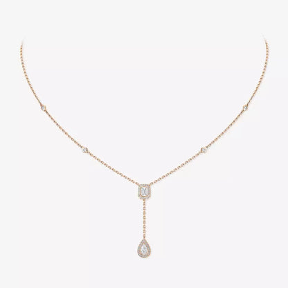 [Elowen Jewelry]Gold Diamond Tie Necklace