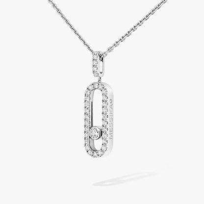 [Elowen Jewelry]Move Uno Diamond Necklace in Rose Gold