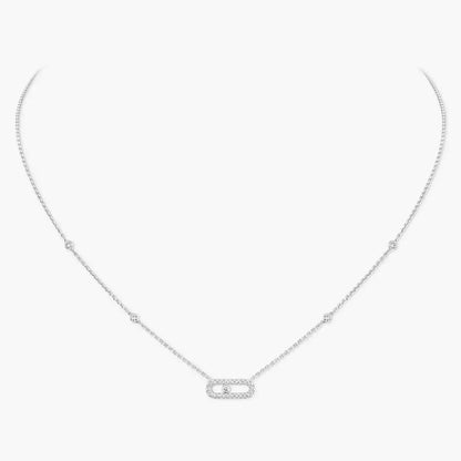 [Elowen Jewelry]Diamond Necklace Move Uno